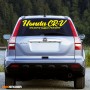 Наклейка на авто -  HONDA CR-V Mugen Power