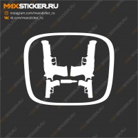 Логотип Honda из пистолетов