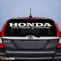 Наклейка на заднее стекло HONDA