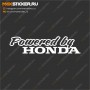 Наклейка на авто - Powered by Honda