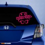 Наклейка на авто - DOMO с логотипом HONDA