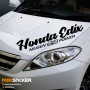 Наклейка на авто  HONDA EDIX MUGEN POWER