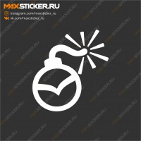 Наклейка - Бомба MAZDA