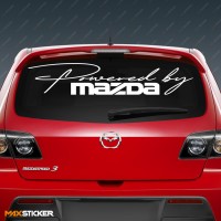 Наклейка на авто - Powered by MAZDA