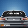 Наклейка на авто - Powered by MITSUBISHI