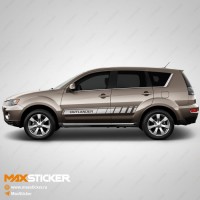 Наклейки на борта MITSUBISHI OUTLANDER