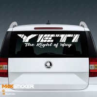 Наклейка на авто - SKODA YETI
