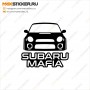 Наклейка на авто - SUBARU MAFIA