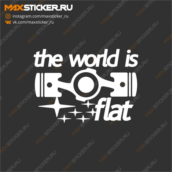 Наклейка для SUBARU - The World is Flat