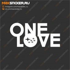 Наклейка - SUBARU One Love