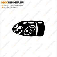 Наклейка - Пуля SUBARU