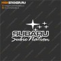 Наклейка на авто - SUBARU Subie Nation