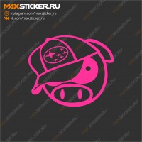 Наклейка - Свинка SUBARU