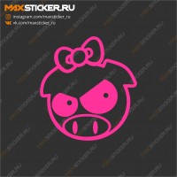 Свинка Subaru с бантиком