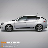 Наклейки на борта SUBARU IMPREZA -STI