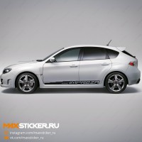 Наклейки на борта SUBARU IMPREZA