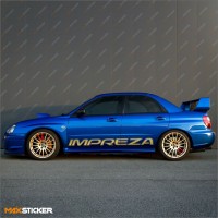 Наклейки на борта SUBARU IMPREZA