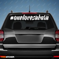 Наклейка хештег для SUBARU - ONE LOVE SUBARU