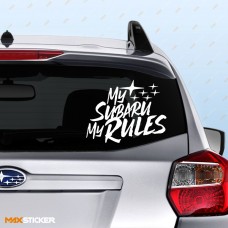 Наклейка - My Subaru, My Rules