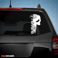 Наклейка для СУБАРУ - Череп SUBARU