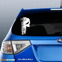 Наклейка для СУБАРУ - Череп SUBARU IMPREZA