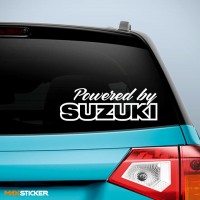 Наклейка на авто - Powered by SUZUKI