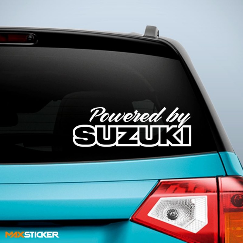 Наклейка на авто - Powered by SUZUKI
