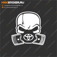 Наклейка - Череп TOYOTA