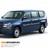 Наклейка на борта TOYOTA SUCCEED