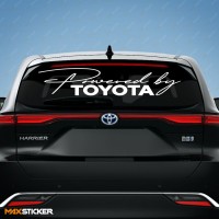 Наклейка на авто - Powered by TOYOTA