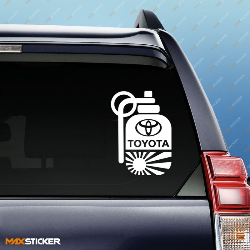 Наклейка на авто - Граната TOYOTA