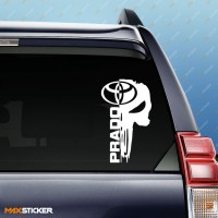 Наклейка - Череп TOYOTA DRADO