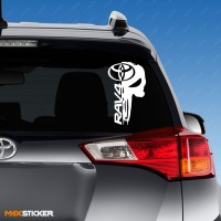 Наклейка - Череп TOYOTA RAV4