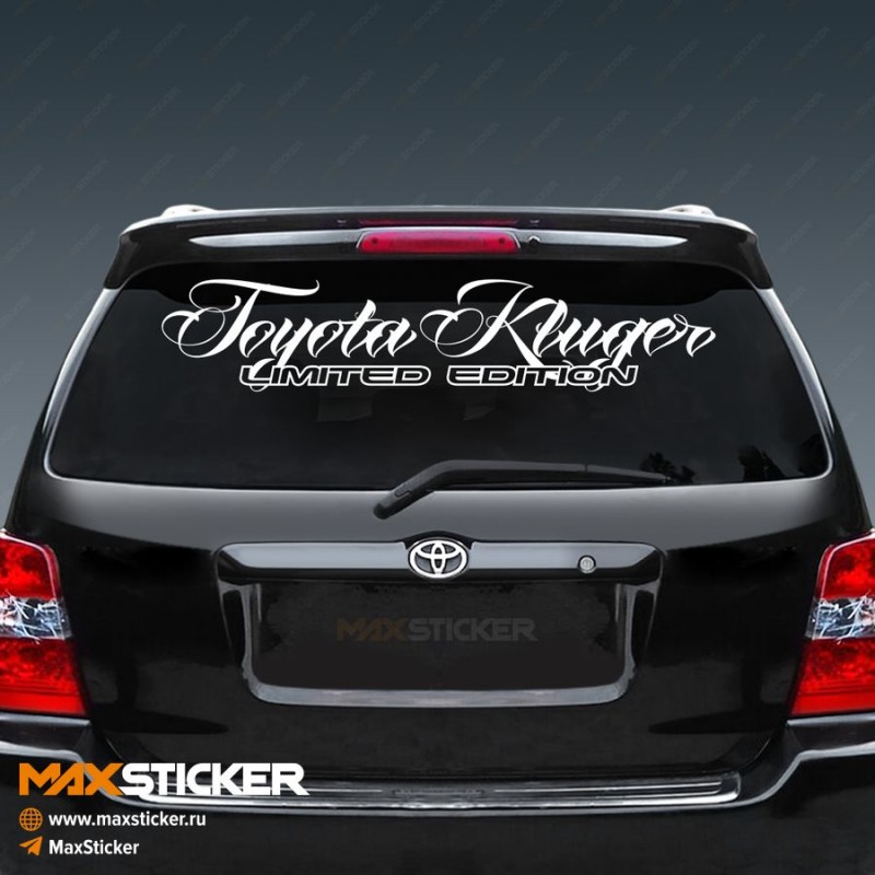 TOYOTA KLUGER - наклейка на авто