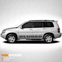 TOYOTA KLUGER -  Наклейки на борта 