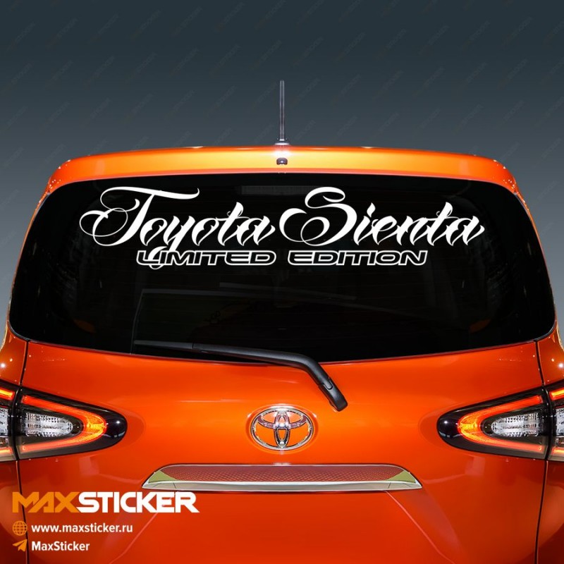 TOYOTA SIENTA - наклейка на авто