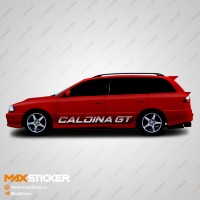 Наклейки на борта TOYOTA CALDINA GT