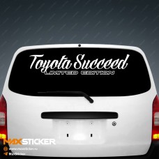 Наклейка на авто - TOYOTA SUCCEED