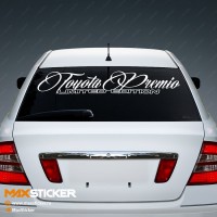 Наклейка стекло TOYOTA PREMIO