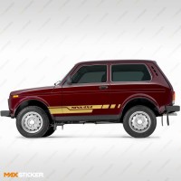 Наклейки на борта НИВЫ 4x4