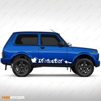 Наклейки на борта LADA NIVA 4х4