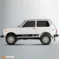 Наклейки на борт ВАЗ NIVA 4x4