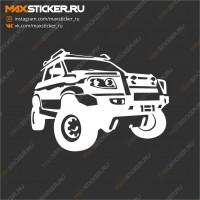 Наклейка на UAZ PATRIOT