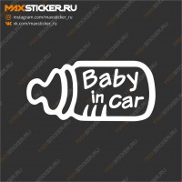 Наклейка на авто - Baby in Car