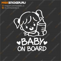 Baby on board (девочка)