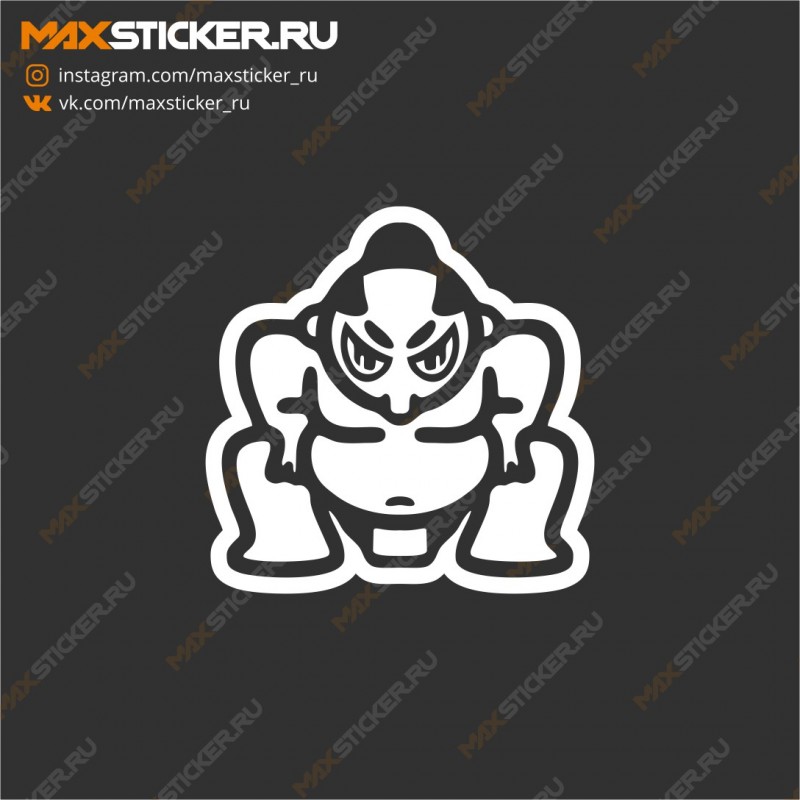 JDM наклейка на авто - Сумоист