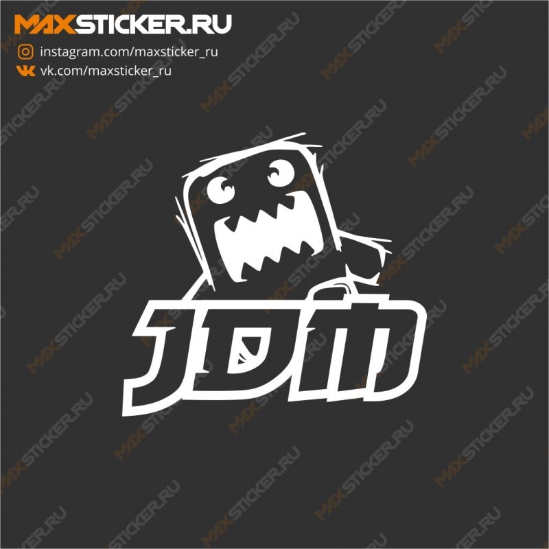 JDM наклейка на авто c DOMO