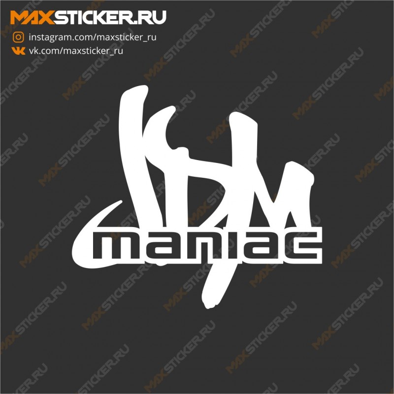 JDM наклейка на авто - JDM Maniac