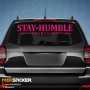 JDM наклейка на авто - STAY HUMBLE