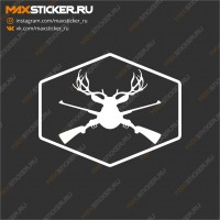 Наклейка на авто - Охота